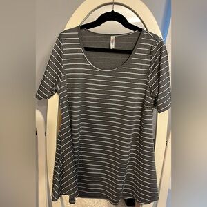 Striped tunic shirt